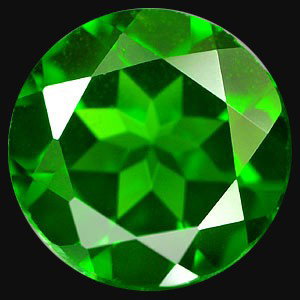.25ct Natural Green Chrome Diopside Unheated: Excellent piece; well cut & colored; NO treatment
