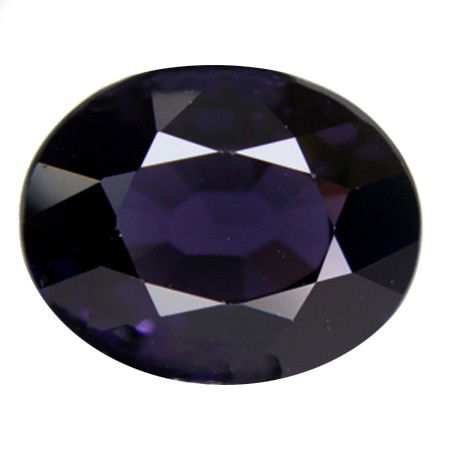 2.90ct Natural Oval Purple Spinel Gemstone: Excellent piece; well cut & colored; with treatment