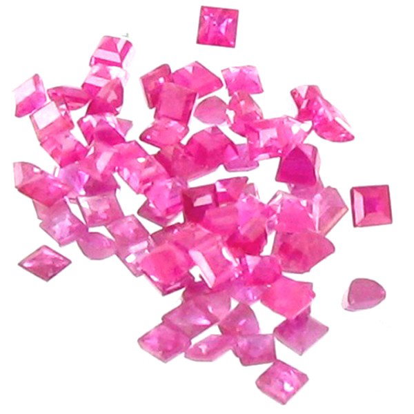 1.07ct Princess Pink Red Ruby Mogok Parcel: Excellent parcel; well cut and colored; with treatment