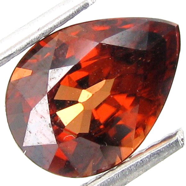 2.35ct Clean Natural Imperial Red Zircon: Excellent specimen; well cut & colored; with treatment
