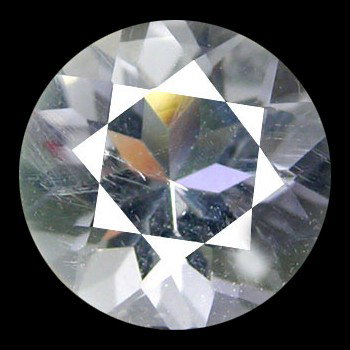.75ct Brilliant Round White Cambodia Zircon: Excellent piece; well cut & colored; with treatment