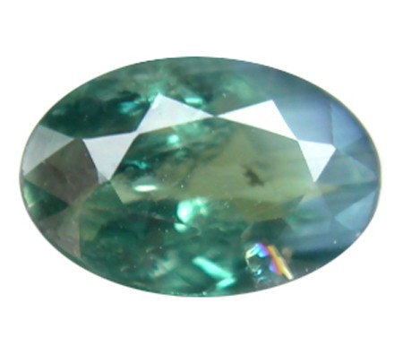 0.55ct Natural Oval Color Change Alexandrite: Excellent piece; well cut and colored; with treatment unless noted