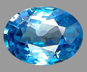 1.68ct Top Oval Cut Blue Green Zircon: VERY RARE Cambodian Zircon top grade; RARE COLOR