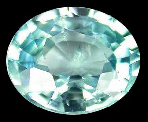 0.98ct Fabulous Sea Foam Blue Zircon VS: VERY RARE Cambodian Zircon top grade; RARE COLOR