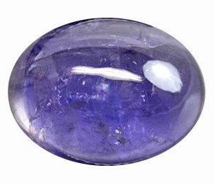 10.90ct Cab Natural Unheated Blue Purple Iolite: rich deep color; extremely clear and well cut