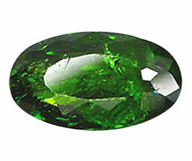 2.10ct Natural Russian Green Chrome Diopside: Excellent hi-grade piece; well cut & colored; with treatment