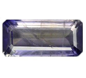 3.60ct Octagon Natural Top Tanzanite Hue Iolite: rich deep color; extremely clear and well cut