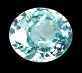 .85ct VVS Quality Sea Foam Blue Zircon Cambodia: VERY RARE Cambodian Zircon top grade; RARE COLOR
