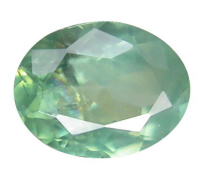 0.45ct Natural Oval Color Change Alexandrite: Excellent piece; well cut and colored; with treatment unless noted