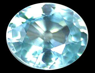 0.92ct VVS Dazzling Sea Foam Blue Zircon: VERY RARE Cambodian Zircon top grade; RARE COLOR