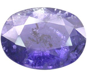 0.54ct Top Blue Violet Natural Iolite Oval Cut: Excellent hi-grade piece; well cut & colored; with treatment