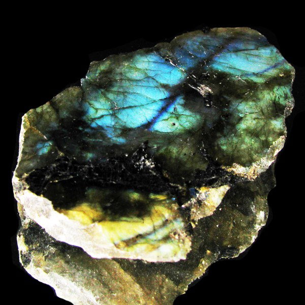 190.80ct Labradorite Polished Slab Peacock Colors: Excellent hi-grade piece; ready for final cutting