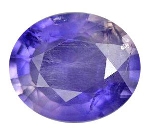 1.95ct Oval Cut Tanzanite Blue Natural Iolite: rich deep color; extremely clear and well cut