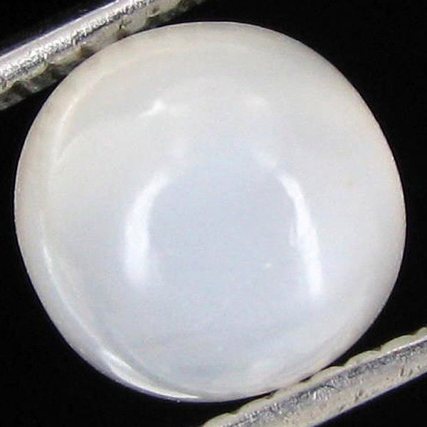 3.35ct Moonstone Cat's Eye Cabochon: Excellent hi grade piece; well cut & colored; with treatment