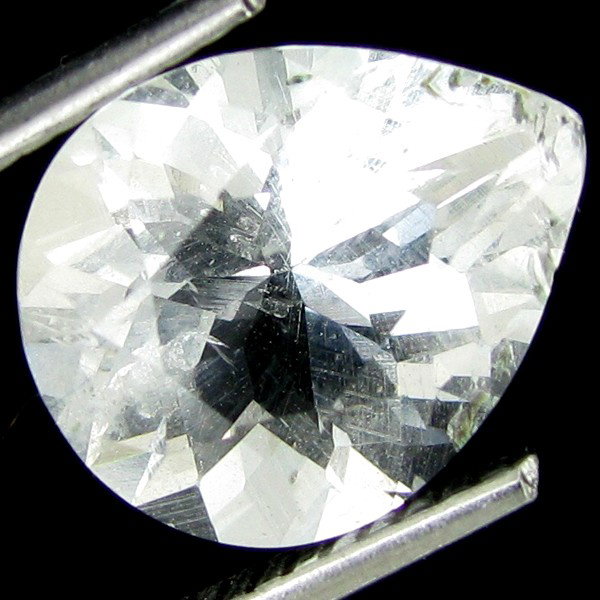3.54ct Amazing Pure White Diamond Pollucite: Excellent specimen; well cut & colored; with treatment