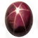 798B: 4.48ct Stunning Oval Cab Red 6 Rays Star Ruby