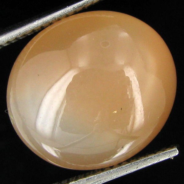 13.20ct Red Moonstone Cat's Eye Cabochon: Excellent piece; well cut & colored; with treatment