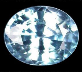 0.93ct Excellent Sea Foam Blue Zircon VS: VERY RARE Cambodian Zircon top grade; RARE COLOR