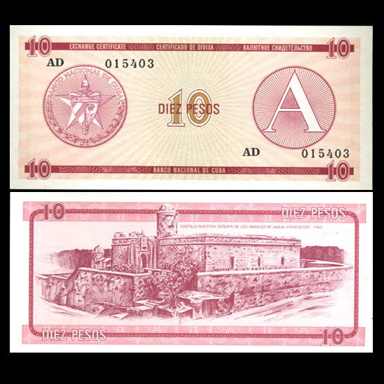 1985 Cuba 10p Foreign Exch Crisp Unc Series A: high grade issue