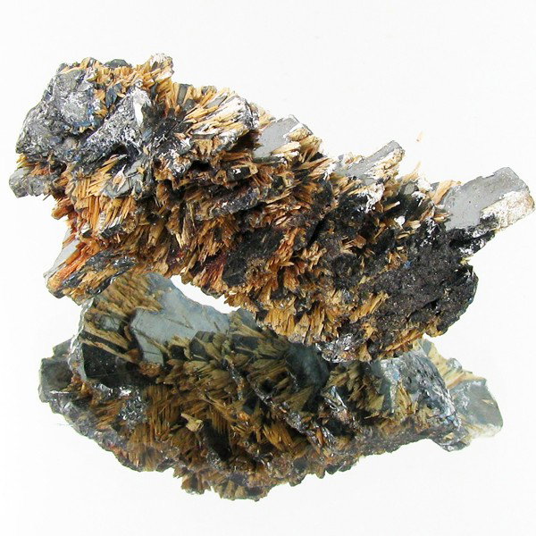 145ct Hematite With Rutile Crystals: Rare Russian specimen