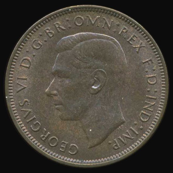1948 GB George VI Penny GEM MS65+ Great Toning: Scarce GEM Uncirculated