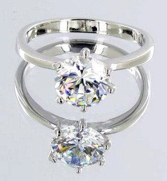 13.3ctw Lab Diamond Solitaire Gold Vermeil Ring: Excellent well-crafted piece