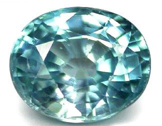 1.07ct VVS Dazzling Sea Foam Blue Zircon: VERY RARE Cambodian Zircon top grade; RARE COLOR