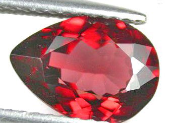 2.05ct Supreme Red Spessartine Unheated VVS: rich deep color; extremely clear VS and well cut