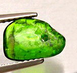 .5ct Fabulous Green Chrome Diopside Briolette: Rare hi grade natural stone VVS well cut great color/clarity