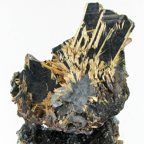 175ct Hematite With Rutile Crystals: Rare Russian specimen