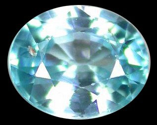 0.83ct Dazzling Sea Foam Blue Zircon VS: VERY RARE Cambodian Zircon top grade; RARE COLOR
