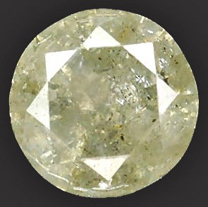 .24ct Round Cut Unheated White Diamond: Rare high grade natural colored DIAMOND