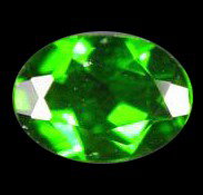 .72ct Excellent Chrome Diopside Green Oval VS: Top grade VS excellent color RARE