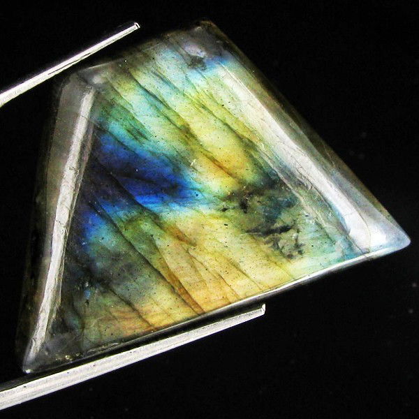 43.45ct Natural Untreated Labradorite: Excellent piece; well cut and colored; NO treatment