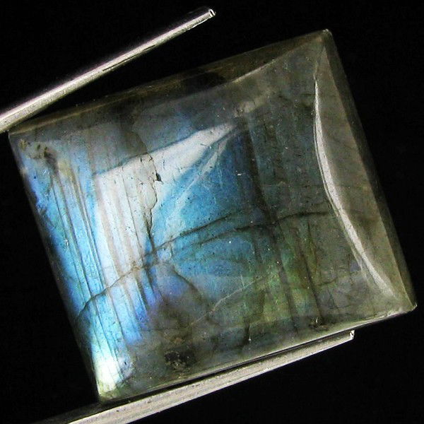 35ct Natural Untreated Labradorite: Excellent piece; well cut and colored; NO treatment