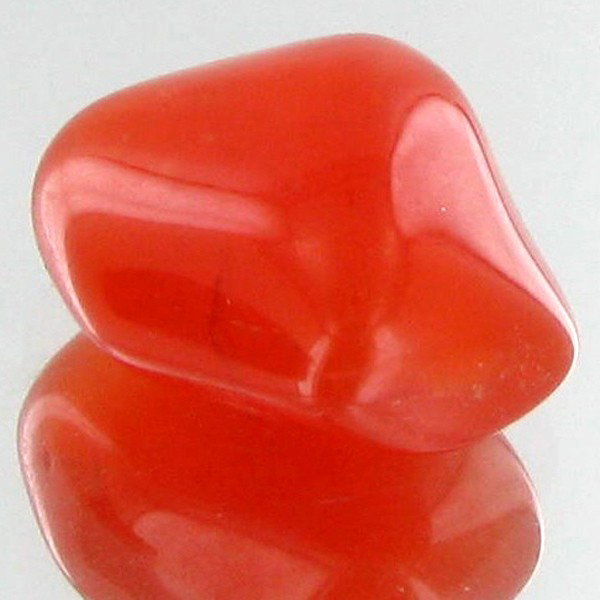 20.05ct Carnelian Freeform Cabochon: Excellent and well colored; with treatment