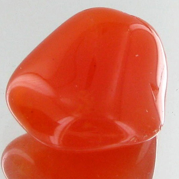 26.55ct Carnelian Freeform Cabochon: Excellent and well colored; with treatment