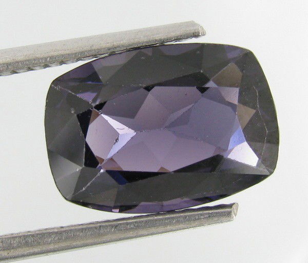3.35ct Natural Cushion Purple Ceylon Spinel: Excellent piece; well cut & colored; with treatment