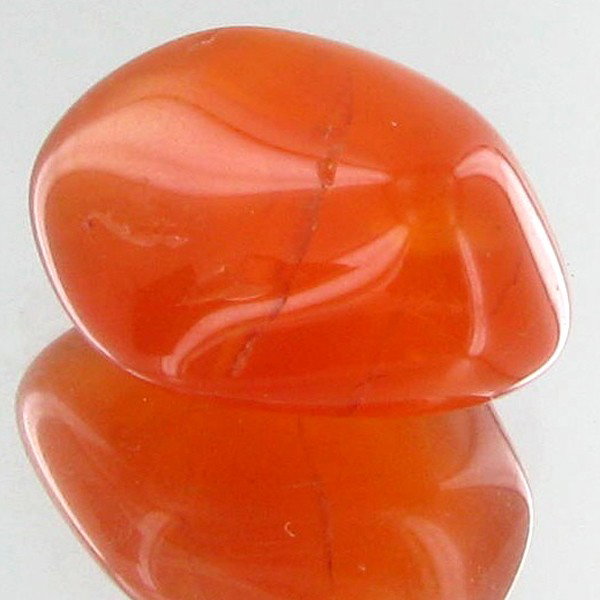 24.15ct Carnelian Freeform Cabochon: Excellent and well colored; with treatment