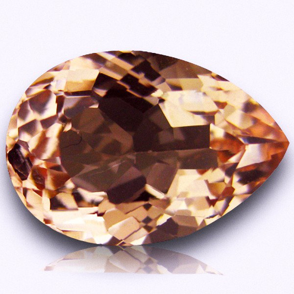 4.83ct Natural Rare Morganite: Excellent piece; Well cut and colored; with treatment