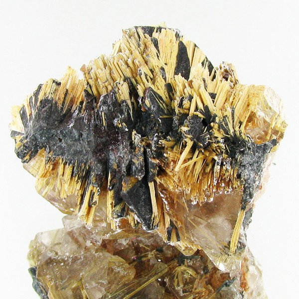 240ct Hematite With Rutile Crystals: Rare Russian specimen