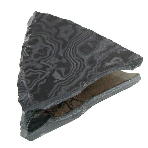 112ct Lace Black Hematite Slab: Excellent piece ready for finish