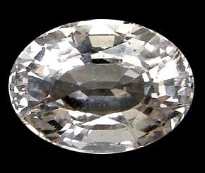 2.11ct Oval Cut Top AAA White Pink Morganite VVS: Rare Morganite top grade; light pink sister of Emerald