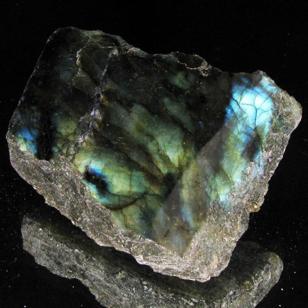 243.05ct Flashy Peacock Color Labradorite Slab: Excellent and well colored; with treatment