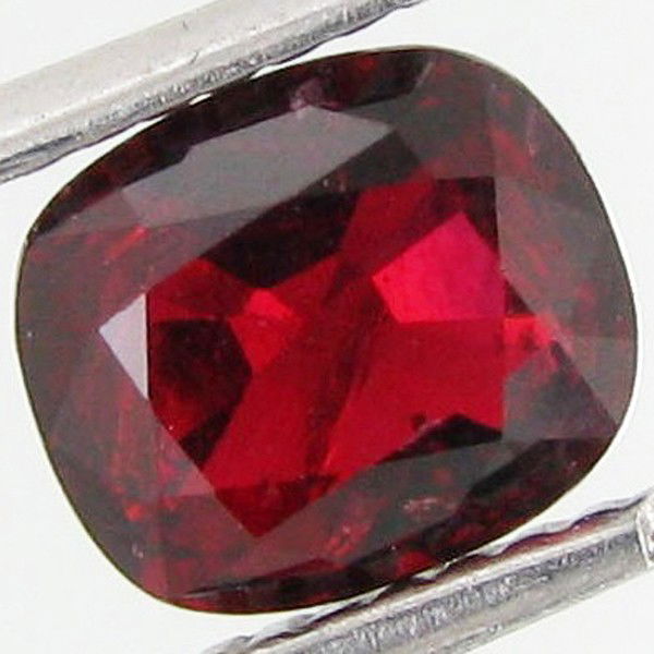 1.39ct Natural Red Spinel Unheated: Excellent piece; well cut and colored; NO treatment