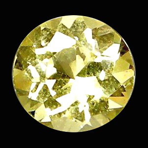 1.18ct Top VVS AAA Round Yellow Beryl Tanzania: Scarce hi grade light yellow well colored/cut