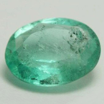 1.66ct VERY Clear Colombia Emerald Oval: Rare hi grade natural stone well cut great color/clarity