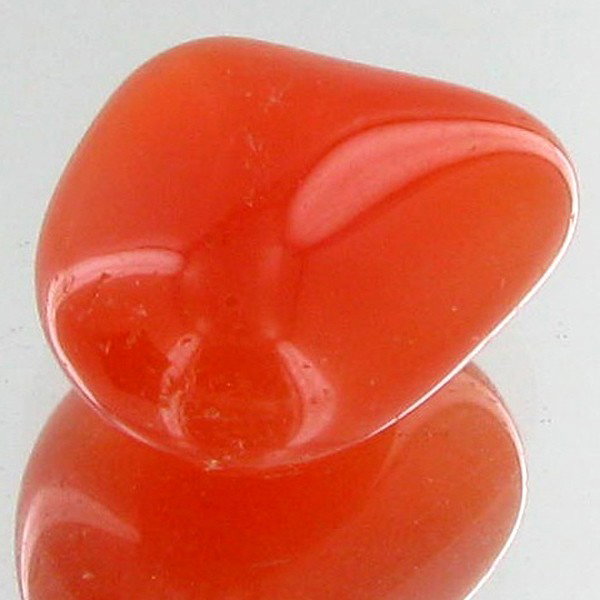 21ct Carnelian Freeform Cabochon: Excellent and well colored; with treatment