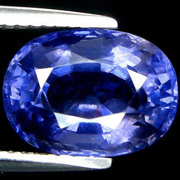 3.45ct Oval Cut Natural Blue Violet Iolite: Excellent piece; Well cut and colored; with treatment