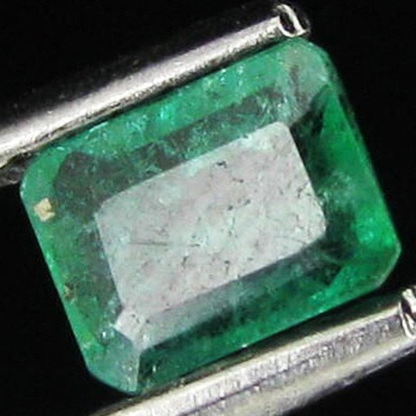 .38ct Octagon Emerald Deep Green Colombia: Excellent piece; Well cut and colored; with treatment